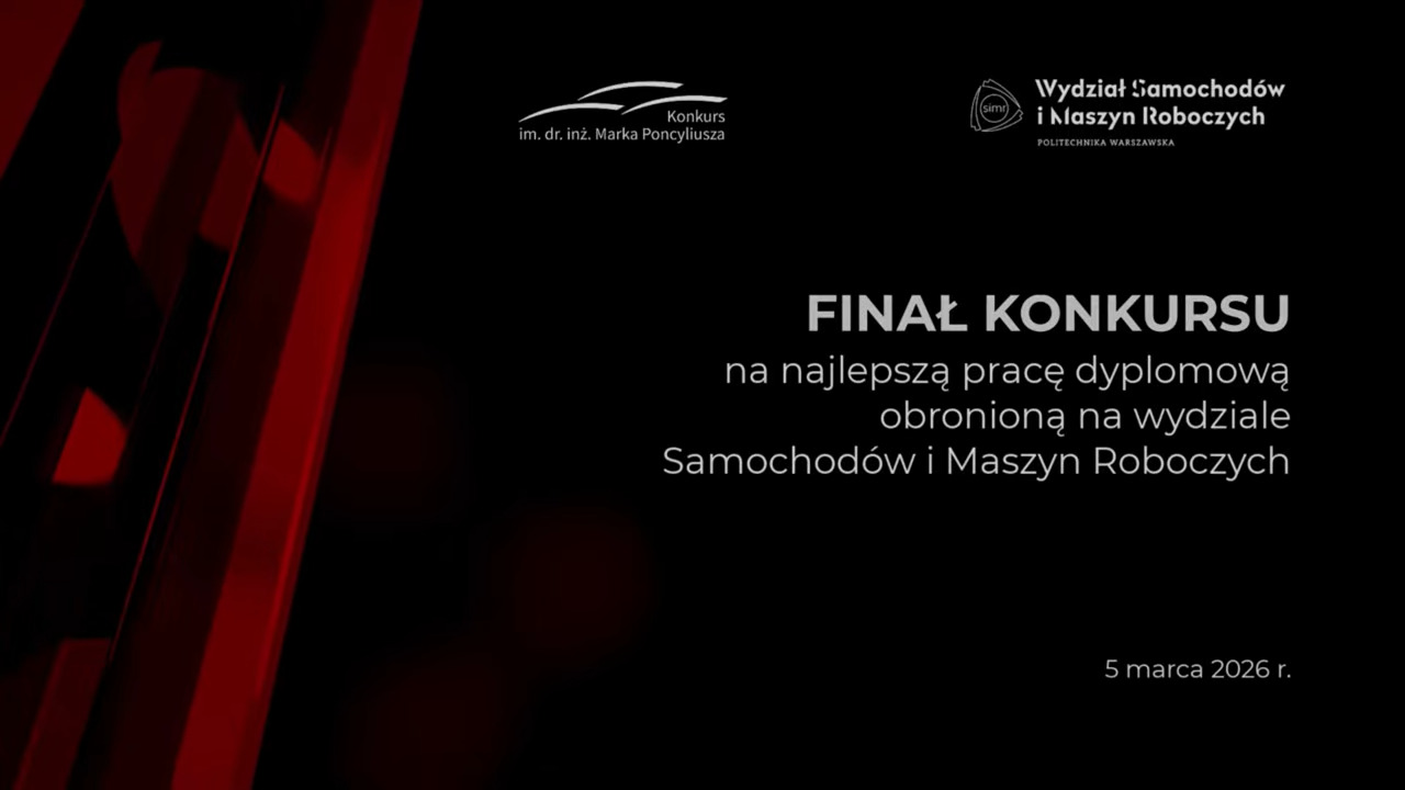 Białe napisy oraz grafika na czarnym tle