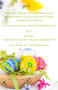 Easter wishes text on the background decoration with Easter eggs