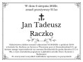 Nekrolog Jana Tadeusza Raczko
